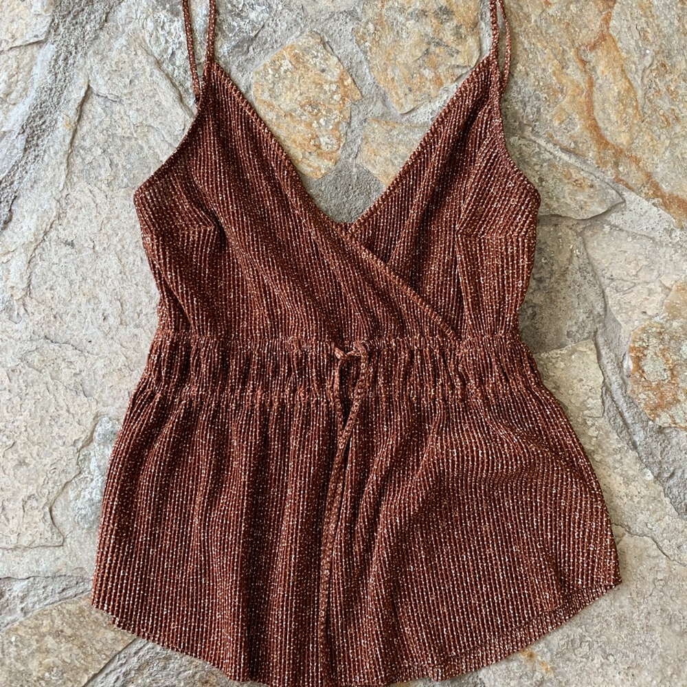 Y2K brown top